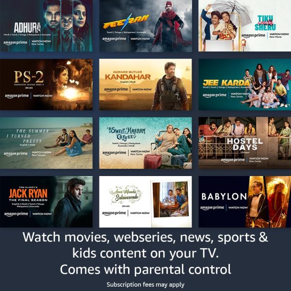 Fire TV Stick Lite with all-new Alexa Voice Remote Lite (no TV controls), HD streaming device | Now with App controls