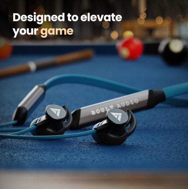 Boult Audio XCharge Wireless in Ear Bluetooth Earphones with ENC Mic, 28H Playtime, Type-C Fast Charging (15Min=15Hrs Playtime), Made in India, Biggest 14.2mm Bass Drivers Neckband (Teal Blue)