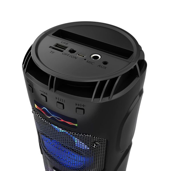 Intex Beast 1003 Portable Wireless BT Speaker with 12W Sound Output, Up to 8 Hrs Music Play Time, True Wireless Feature, Multi-Connectivity Modes, Multi Coloured RGB Display Light(Ocean Blue)