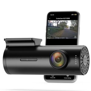 Boult Cruisecam X1 Dash Camera for Car | 1080p HD Recording | 170° Ultra-Wide Angle | 360° Rotation | App Control | Heat Resistant Supercapacitor Dashcam | Night Vision | G-Sensor | Easy DIY Dash Cam