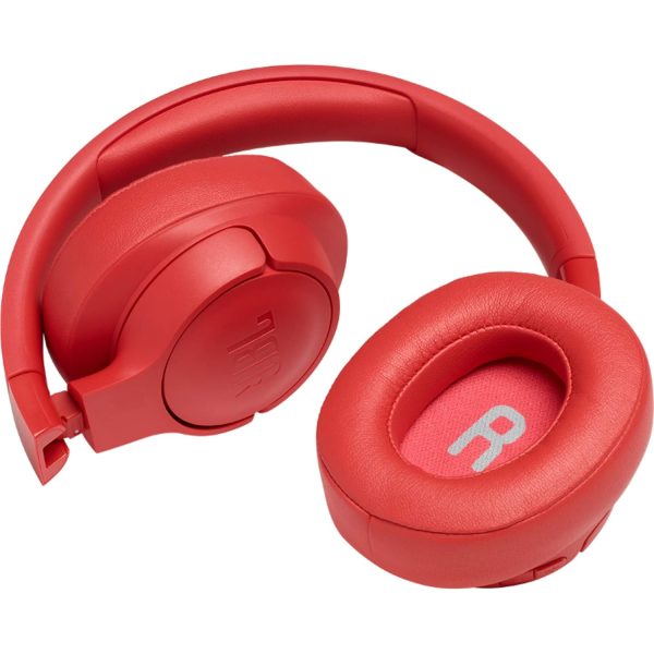 JBL Tune 700BT by Harman, 27-Hours Playtime with Quick Charging, Wireless Over Ear Headphones with Mic, Dual Pairing, AUX & Voice Assistant Support for Mobile Phones (Coral)