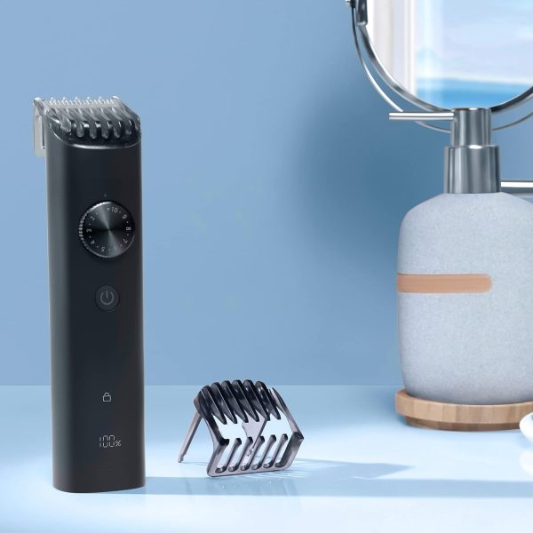 MI Xiaomi Corded + Cordless Beard Trimmer 2 with Type-C Fast Charging, LED Display, Waterproof, 40 Length Settings, Stainless Steel Blades, 90 mins Cordless Runtime, Travel Lock, Black