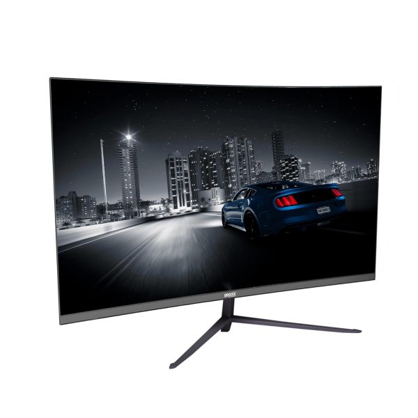 GEONIX Neon 27 Inch LED Curved Monitor 68.58 CM(27''),75Hz Refresh Rate,4000:1 Contrast Ratio,Max. Res. 1920X1080(16:9),8ms Response Time, 16.7M(8Bit) Display Color with 2X2W Built in Speaker,Black