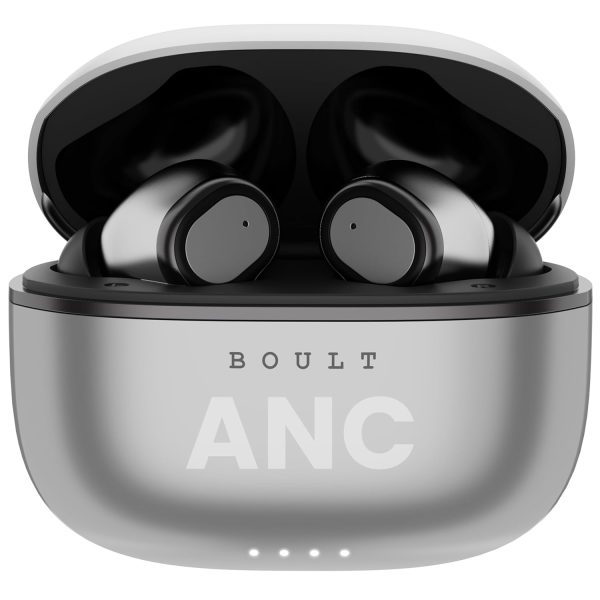 Boult Audio Z40 Ultra Truly Wireless in Ear Earbuds with 32dB Active Noise Cancellation, 100H Playtime, Dual Device Pairing, Quad Mic ENC, 45ms Low Latency, Metallic Finish ANC Ear Buds (Metallic)