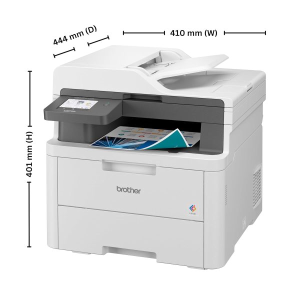 Brother DCP-L3560CDW (New Launch) Auto Duplex Color Laser LED Printer, ADF, Multifunction Print Scan Copy, 3.5 Inch TFT LCD Display, (Gigabit Ethernet WiFi Dual Band WiFi Direct), Free Installation