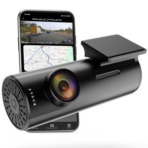 Boult Cruisecam X1 GPS Dash Camera for Car | 1080p HD Recording | 170° Ultra-Wide Angle | 360° Rotation | App Control | Night Vision | G-Sensor | Heat Resistant Supercapacitor | Easy DIY Dash Cam