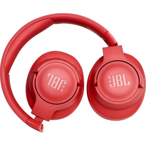 JBL Tune 700BT by Harman, 27-Hours Playtime with Quick Charging, Wireless Over Ear Headphones with Mic, Dual Pairing, AUX & Voice Assistant Support for Mobile Phones (Coral)