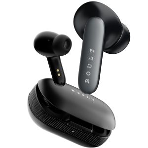 Boult Audio Z20 Pro Truly Wireless Bluetooth Ear buds with 60 Hours Playtime, 4 Mics Clear Calling, Made in India, 45ms Low Latency, Rich Bass Drivers, IPX5, TWS earbuds bluetooth wireless (Jet Black)