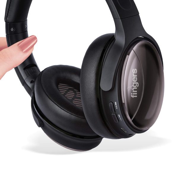 FINGERS Alloy H3 Wireless On-Ear Headset (Signature Series) with 30 hour playback time, Fast Charging and Multi-Functioned [Bluetooth® | FM Radio | MicroSD | AUX]