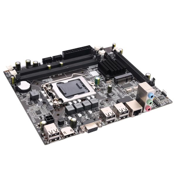 ZEBRONICS H55 Micro-ATX Motherboard for LGA 1156 Socket, Supports Intel 1st Generation Processors, DDR3 1333 MHz, Ports (RJ45 | SATA | USB | HDMI | VGA)