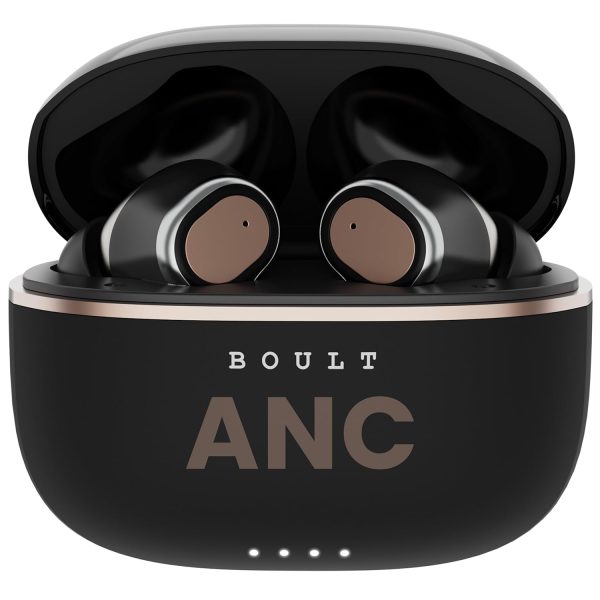 Boult Z40 Ultra ANC in Ear Earbuds with 100H Playtime, Dual Device Pairing, 32dB Active Noise Cancellation, 4 Mics Calling, 45ms Low Latency Gaming, Made in India, IPX5 Bluetooth ANC Ear Buds (Black)