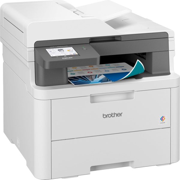 Brother DCP-L3560CDW (New Launch) Auto Duplex Color Laser LED Printer, ADF, Multifunction Print Scan Copy, 3.5 Inch TFT LCD Display, (Gigabit Ethernet WiFi Dual Band WiFi Direct), Free Installation