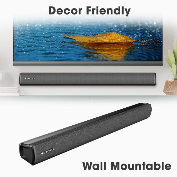 ZEBRONICS Zeb-Juke Bar 2550 35 W Bluetooth Soundbar (Black, 2.0 Channel)