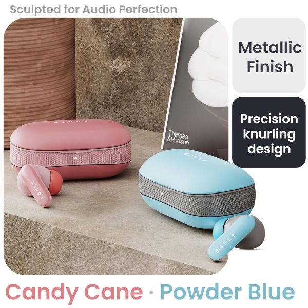 Boult Audio Newly Launched Z20 Pro, Truly Wireless Bluetooth Ear Buds with 60 Hours Playtime, 4 Mics Clear Calling, 45ms Low Latency, Rich Bass Drivers, TWS Earbuds Bluetooth Wireless (Powder Blue)