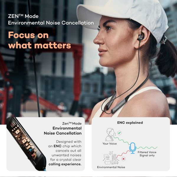 Boult Audio XCharge Wireless in Ear Bluetooth Earphones with ENC Mic, 28H Playtime, Type-C Fast Charging (15Min=15Hrs Playtime), Made in India, Biggest 14.2mm Bass Drivers Neckband (Red)