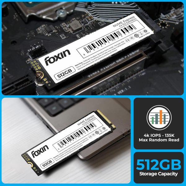 Foxin Fx 512 Nvme Ssd with 2.5" Sata Iii 6Gb/S, Micron Chipset,Controller,Pcie 3.0 Interface. Read Speed Up to 2100Mb/S, Write Speed Up to 1800Mb/S. Ultra-Low Power Consumption, with 5 Years Warranty