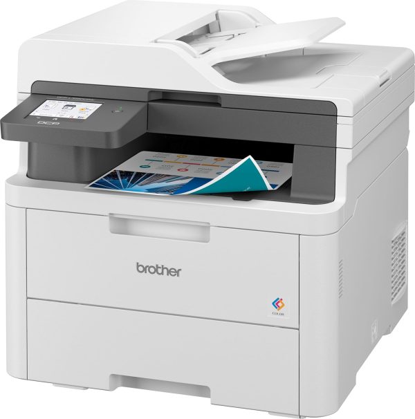 Brother DCP-L3560CDW (New Launch) Auto Duplex Color Laser LED Printer, ADF, Multifunction Print Scan Copy, 3.5 Inch TFT LCD Display, (Gigabit Ethernet WiFi Dual Band WiFi Direct), Free Installation