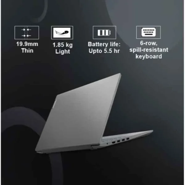 Lenovo Lenovo V15 Intel Celeron Dual Core - (4 GB/256 GB SSD/Windows 10) 82C30053IH Thin and Light Laptop (15.6 inch, Iron Grey)