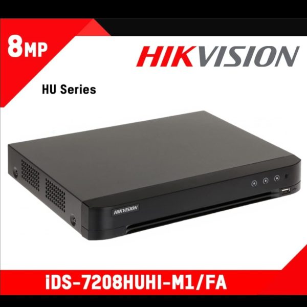 HIKVISION 8 Channel AcuSense 8MP 4K DVR iDS-7208HUHI-M1/FA Black