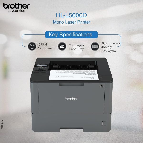 Brother HL-L5000D Business Laser Printer with Auto Duplex Printing