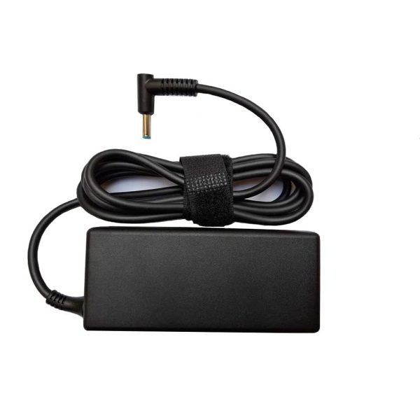 (Refurbished)HP 65W AC Laptops Charger Adapter 4.5mm for HP Pavilion Black (With Power Cable)