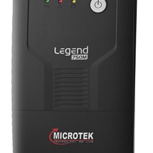 Microtek UPS Legend 750M ID2 230VAC/360W UPS System Power Backup & Protection for Home Office, Desktop PC & Shops