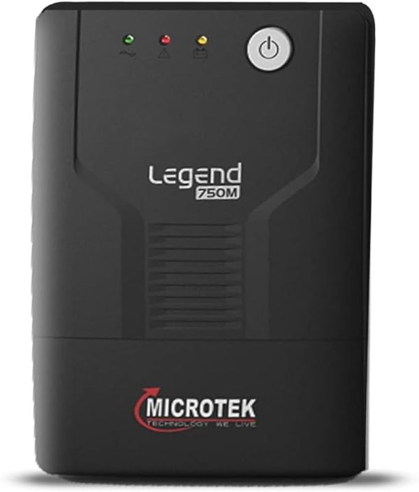 Microtek UPS Legend 750M ID2 230VAC/360W UPS System Power Backup & Protection for Home Office, Desktop PC & Shops