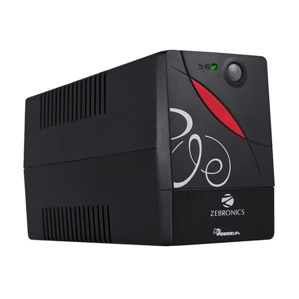 ZEBRONICS Zeb-U725 600VA UPS for Desktop/PC/Computers (not for Routers) with Automatic Voltage Regulation, Black