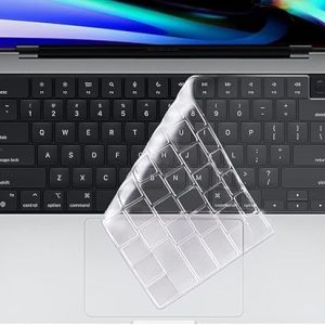 Premium Keyboard Cover Skin Ultra Thin for 2024-2021 M3 M2 MacBook Air 15" (A3114 A2941) Air 13.6" (A3113 A2681), MacBook Pro 14" 16" M3 M2 M1 (A2918 A2992 A2779 A2442 A2991 A2780 A2485)