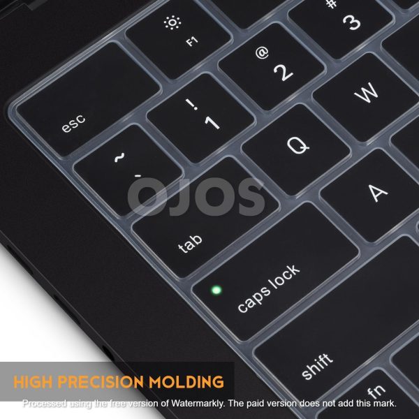 Keyboard Cover Skin for 2023 MacBook Air 15 inch M2 A2941/ MacBook Pro 14 16 inch M3 M2 Pro/Max A2918 A2992 A2991 A2779 A2780 Silicon Keyboard Protector Accessory (Black)