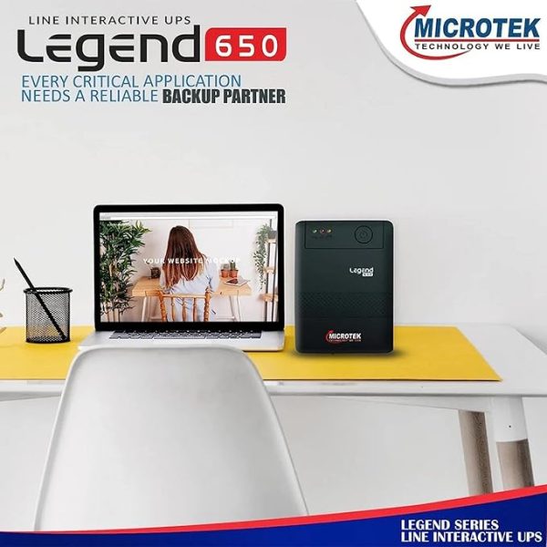 Microtek Line Interactive Legend 650 UPS System an Ideal Power Backup & Protection