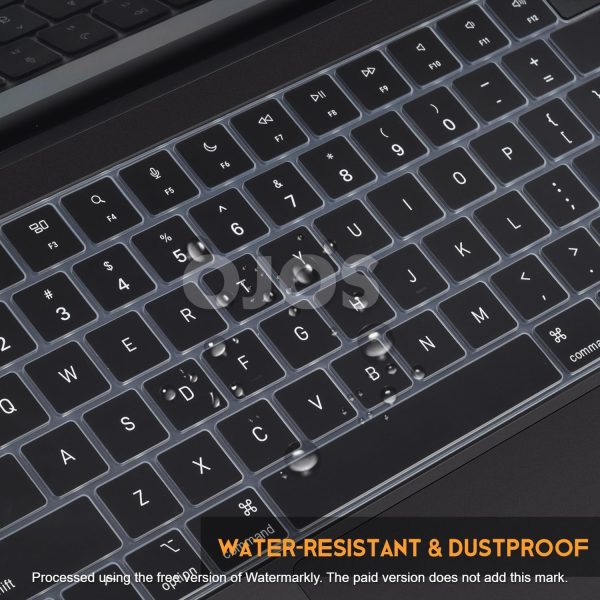 Keyboard Cover Skin for 2023 MacBook Air 15 inch M2 A2941/ MacBook Pro 14 16 inch M3 M2 Pro/Max A2918 A2992 A2991 A2779 A2780 Silicon Keyboard Protector Accessory (Black)