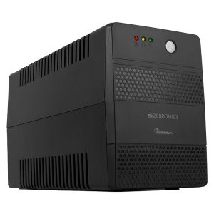 ZEBRONICS U1205 Microcontroller Based UPS with Up-to 1000VA | 600W, Double Boost, Automatic Voltage Regulation, Overload Protection, Auto Restart, Generator Compatible, for Office Computers | Home PC