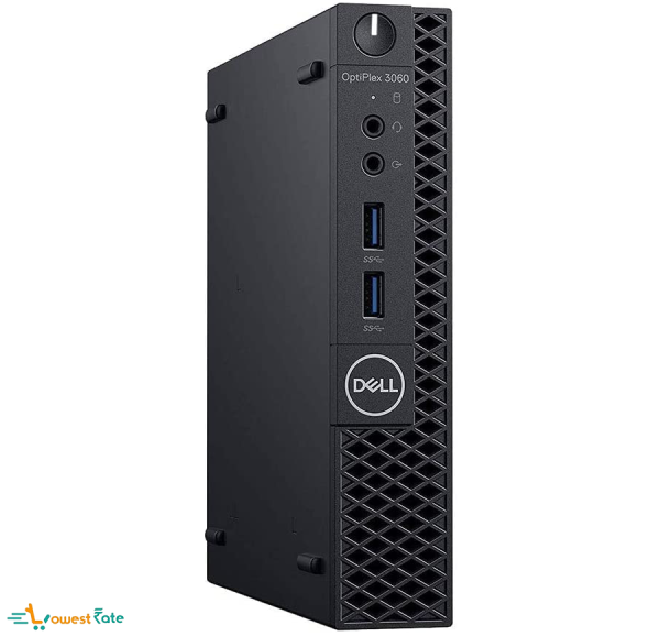 (Refurbished) Dell OPTIPLEX 3060 Tiny Desktop (Intel Core i3 8th gen 2.5ghz, 8 GB RAM, 240gb SSD, Windows 11 (Upgraded), MS Office/ Intel HD Graphics/, USB 3.0, Ethernet,VGA), Black