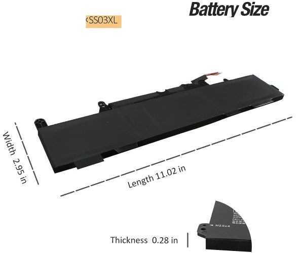 SS03XL 933321-855 Laptop Battery Compatible for HP EliteBook 830 G5 840 G5 846 G5 Series SS03XL HSTNN-LB8G 932823-421 933321-855 HSN-I12C HSN-I13C-4 Laptop Battery