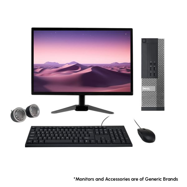 (Refurbished) Dell Optiplex 19" HD All-in-One Desktop Computer Set (Intel i5 3rd Gen| 8 GB RAM| 500 GB HDD| 19" HD LED Monitor| KB & Mouse| Speakers| WiFi| Windows 11 Pro| MS Office 365)