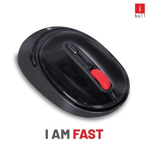 iball Cute Wireless Optical Mouse with Cute & Shiny Design, Super Comfort, Silent Click Buttons, 2.4GHz Wireless, Compatible with Laptop, PC, Mac, Tablet, Windows®, Linux - 3 Year Warranty