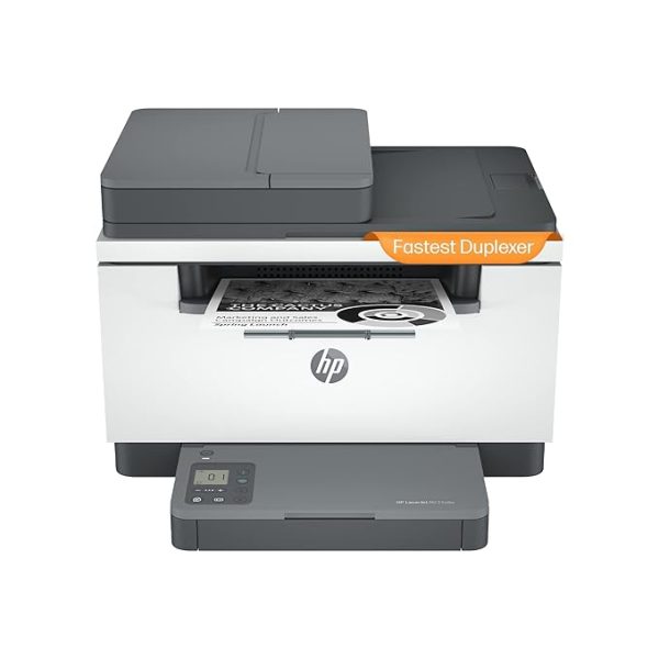 HP Laserjet MFP M233sdw Printer: Print, Copy, Scan Multiple Page with ADF, Fastest Two-Sided Printing, Lightning Print Speed of 30ppm(Letter/29ppm(A4), Ethernet, Self Reset Dual Band WiFi, Gray White