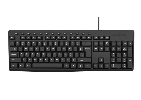 Hammok Stopm Multimedia Keyboard Wired USB Desktop Keyboard (Black)