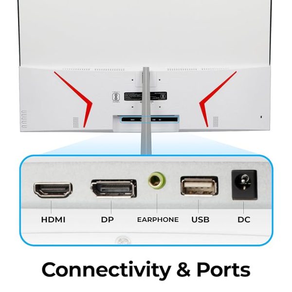 ZEBRONICS AC32FHD LED, Gaming Monitor, 32 inch (81.28cm), 300 nits, 165hz, 1800R Curved wide screen, FHD, 1080p, Wall Mountable, HDMI, DisplayPort, USB Port, Metal stand, Built-in Speakers