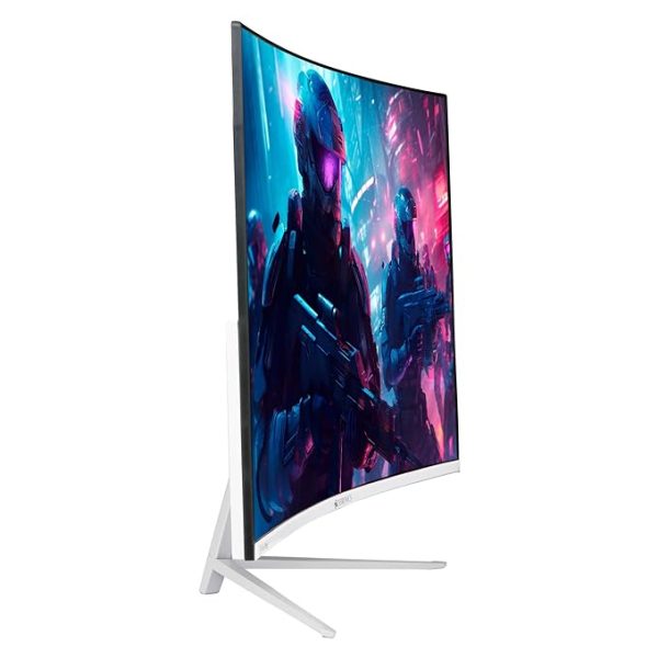 ZEBRONICS AC32FHD LED, Gaming Monitor, 32 inch (81.28cm), 300 nits, 165hz, 1800R Curved wide screen, FHD, 1080p, Wall Mountable, HDMI, DisplayPort, USB Port, Metal stand, Built-in Speakers