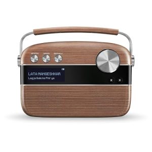 Saregama Carvaan Hindi - Portable Music Player with 5000 Preloaded Songs, FM/BT/AUX (Oak Wood Brown)