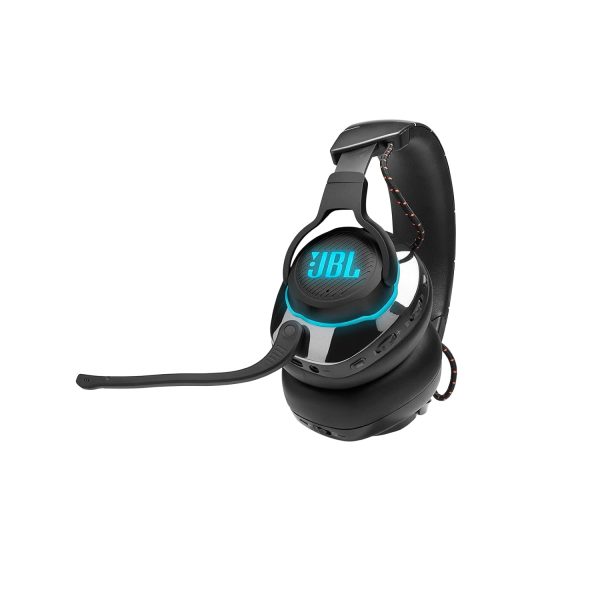 JBL Quantum 810 Wireless Over Ear Gaming Headset with Mic, ANC, 50mm Neodymium Drivers, 43H Playtime, Low Latency, Dual Surround Sound, Boom Mic, 2.4GHz Wireless Dongle, Discord-certified Dial (Black)