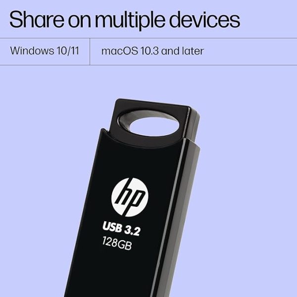 HP 712w 128GB USB 3.2 Flash Drive- Black