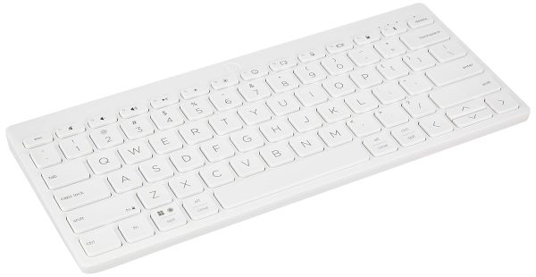 HP 350 Compact Multi-Device Bluetooth Keyboard; Spill Resistant; Swift Pair; OS Auto-Detection, LED Indicator, Battery Life Up to 24 Months, 3 Years Warranty