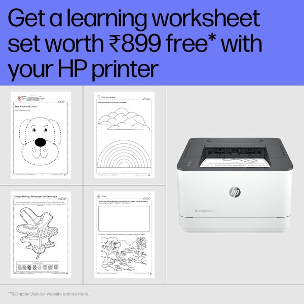 HP Laserjet 3004dw Duplex Printer: Black & White Printer, Self Reset Dual Band WiFi with self heal, Ethernet, Fast Printing Upto 33ppm, Easy and Secure Setup, Smart App Enabled