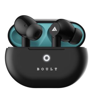 Boult Audio K45 Truly Wireless in Ear Earbuds with 35H Playtime, Zen™ ENC Mic, 45ms Low Latency, 13mm Bass Drivers, Type-C Fast Charging, Made in India, Touch Controls, IPX5 Ear Buds TWS (Black)