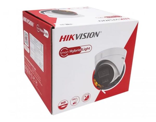 HIKVISION 1080p/2MP Smart Dual-Light Network Indoor IP Dome CCTV Camera Built-in Wireless Microphone for Nvr + Ip67 & Human and Vehicle Detection (Ds-2Cd1323G2-Liu) + Rj45, White