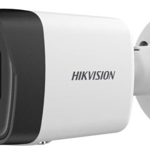 HIKVISION 2 MP Wireless 1080P Smart Hybrid Light Outdoor Bullet Network IP CCTV Camera Built-in Mic with Day/Night Color Vision, Motion Detection [DS-2CD1023G2-LIU] + USEWELL RJ45, White