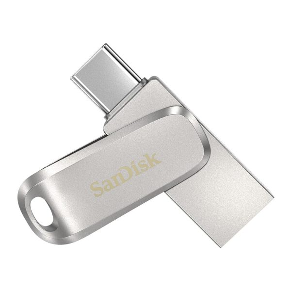 SanDisk Ultra Dual Drive Luxe Type-C 128GB, OTG, Upto 400MB/s, Pendrive, Silver, 5Y Warranty (SDDDC4-128G-I35)